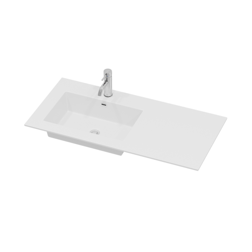 Koupelnová skříňka s umyvadlem HELSINKI 95 cm levá/černá