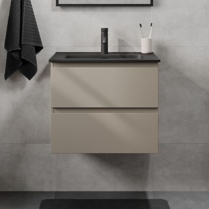 Koupelnová skříňka s umyvadlem KENWOOD 61 cm marakesh/černá