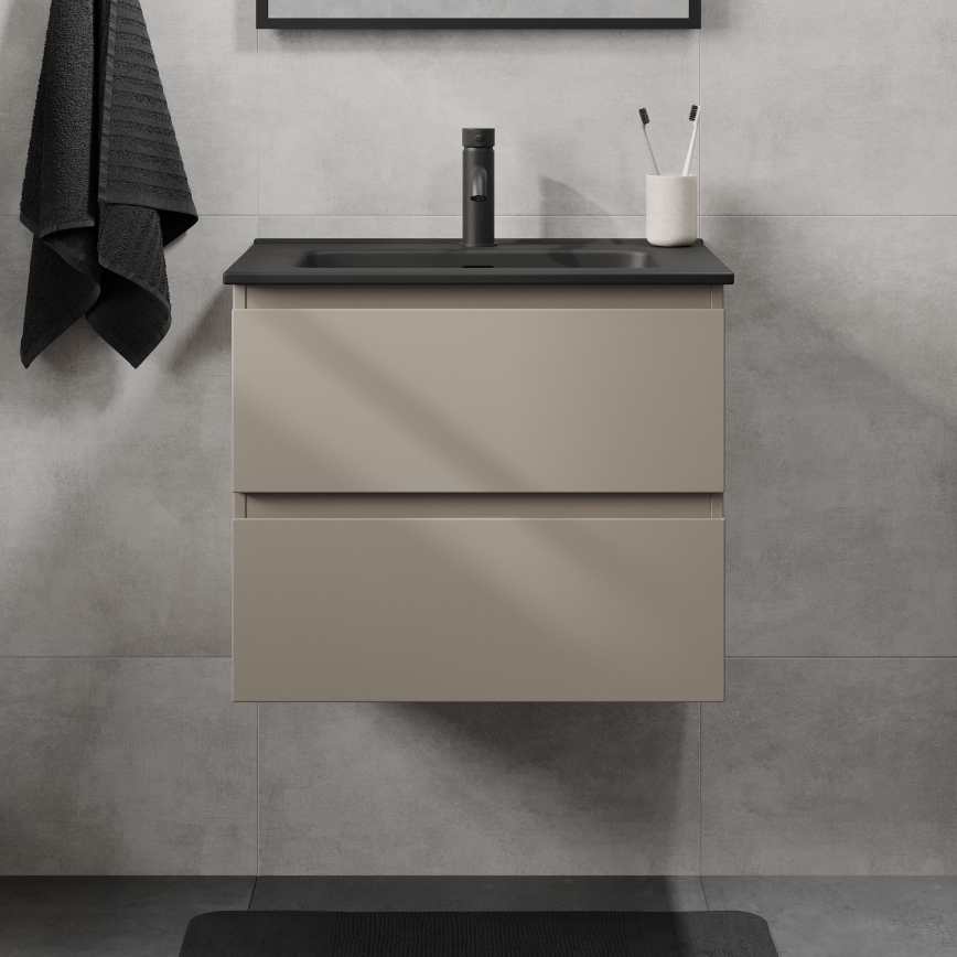 Koupelnová skříňka s umyvadlem KENWOOD 61 cm marakesh/černá