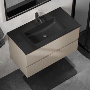 Koupelnová skříňka s umyvadlem KENWOOD 91 cm marakesh/černá