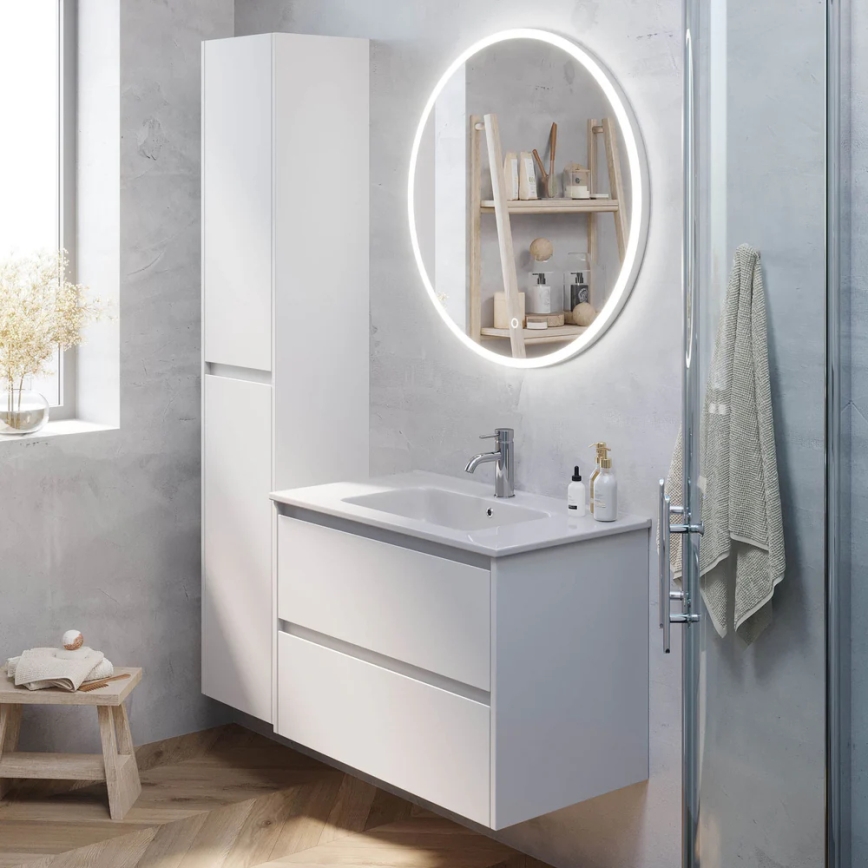Koupelnová skříňka s umyvadlem LYKE 80 cm bílá