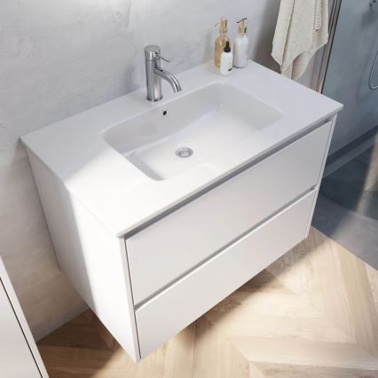 Koupelnová skříňka s umyvadlem LYKE 80 cm bílá