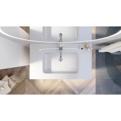 Koupelnová skříňka s umyvadlem LYKE 80 cm bílá