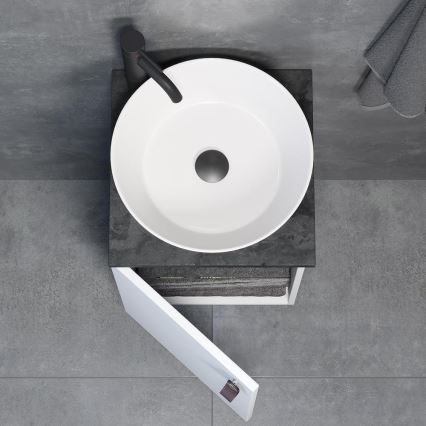 Koupelnová skříňka s umyvadlem TAARNHOLM bílá