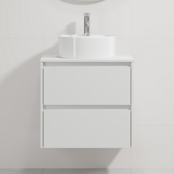 Koupelnová skříňka s umyvadlem TRONDHEIM/VIKEDAL 60x57x46 cm bílá