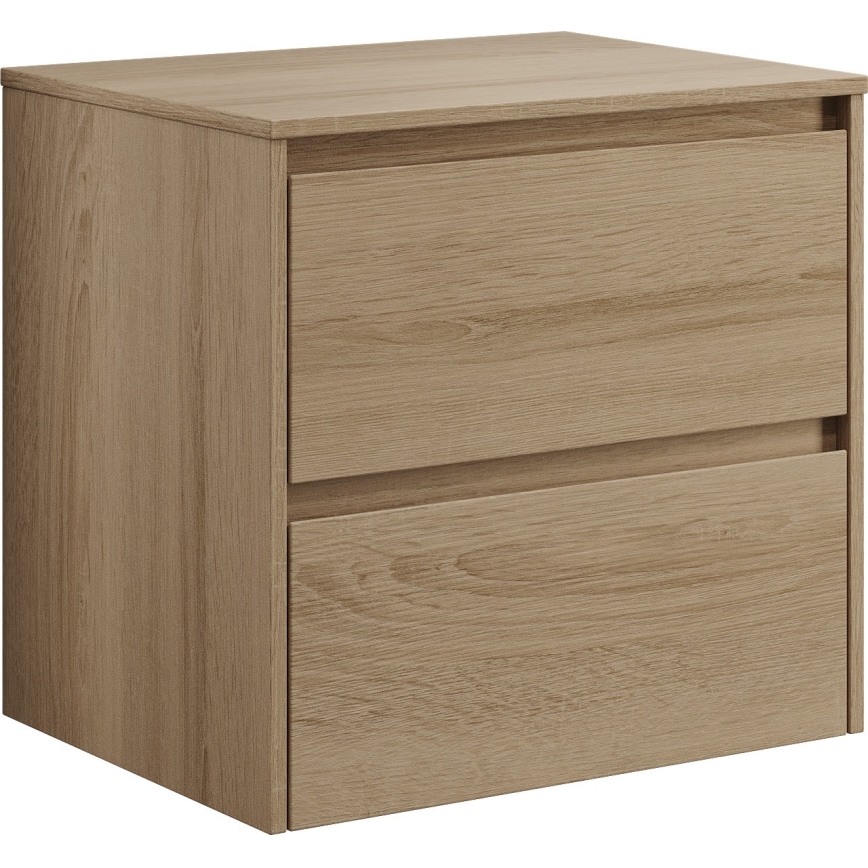 Koupelnová skříňka s umyvadlem TRONDHEIM/VIKEDAL 60x57x46 cm dub/bílá