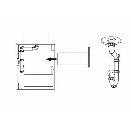 Koupelnová skříňka TRONDHEIM pro umyvadlo 60 cm černá