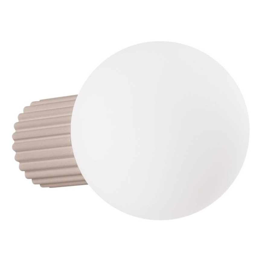 Koupelnové nástěnné svítidlo HALO 1xG9/8W/230V pr. 12 cm IP44 béžová
