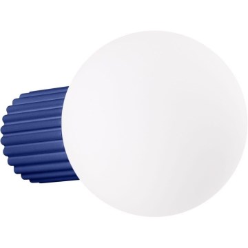 Koupelnové nástěnné svítidlo HALO 1xG9/8W/230V pr. 12 cm IP44 modrá