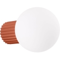 Koupelnové nástěnné svítidlo HALO 1xG9/8W/230V pr. 12 cm IP44 oranžová