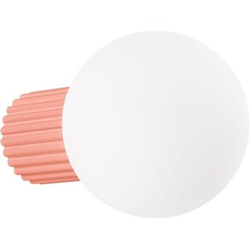 Koupelnové nástěnné svítidlo HALO 1xG9/8W/230V pr. 12 cm IP44 růžová