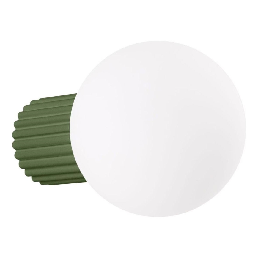 Koupelnové nástěnné svítidlo HALO 1xG9/8W/230V pr. 12 cm IP44 zelená