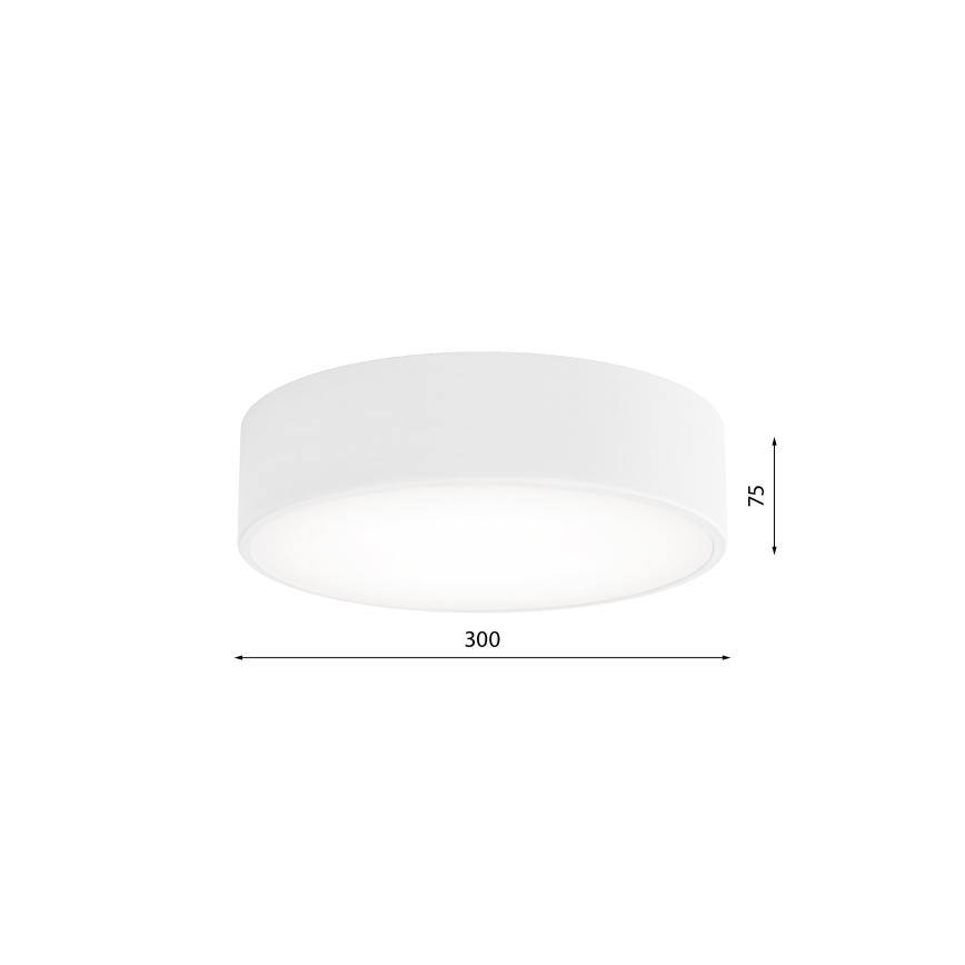 Koupelnové stropní svítidlo CLEO 2xE27/24W/230V pr. 30 cm bílá IP54