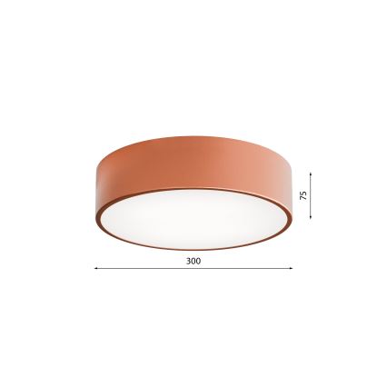Koupelnové stropní svítidlo CLEO 2xE27/24W/230V pr. 30 cm měděná IP54