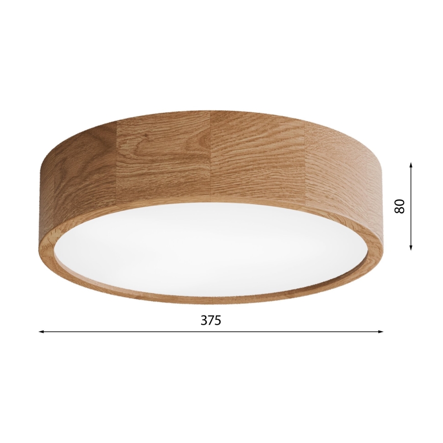 Koupelnové stropní svítidlo CLEO 3xE27/24W/230V IP54 pr. 37,5 cm dub