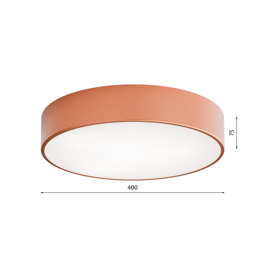 Koupelnové stropní svítidlo CLEO 3xE27/24W/230V pr. 40 cm měděná IP54