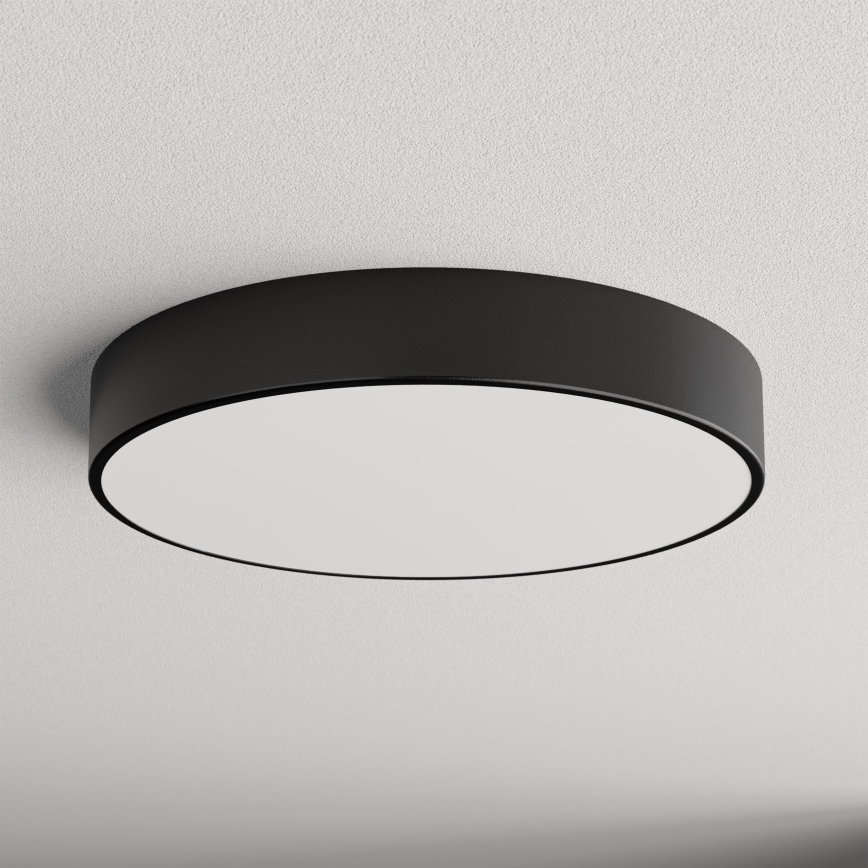 Koupelnové stropní svítidlo CLEO 4xE27/24W/230V pr. 50 cm černá IP54