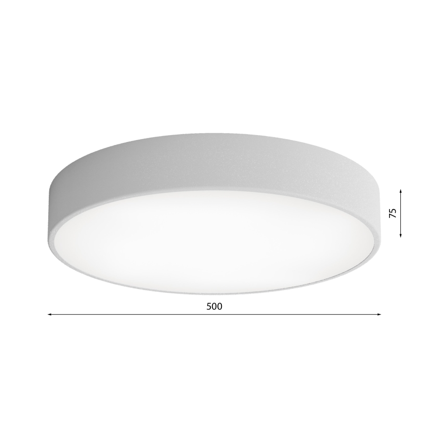 Koupelnové stropní svítidlo CLEO 4xE27/24W/230V pr. 50 cm šedá IP54
