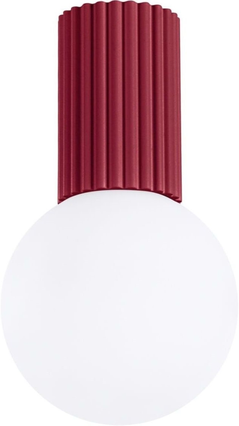 Koupelnové stropní svítidlo HALO 1xG9/8W/230V pr. 12 cm IP44 červená