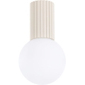 Koupelnové stropní svítidlo HALO 1xG9/8W/230V pr. 12 cm IP44 krémová