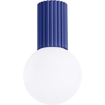 Koupelnové stropní svítidlo HALO 1xG9/8W/230V pr. 12 cm IP44 modrá