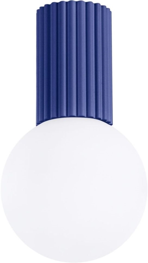 Koupelnové stropní svítidlo HALO 1xG9/8W/230V pr. 12 cm IP44 modrá