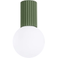 Koupelnové stropní svítidlo HALO 1xG9/8W/230V pr. 12 cm IP44 zelená