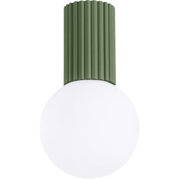 Koupelnové stropní svítidlo HALO 1xG9/8W/230V pr. 12 cm IP44 zelená