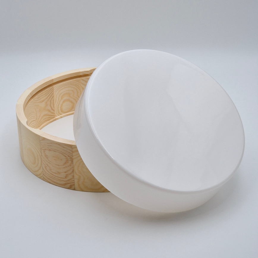 Koupelnové stropní svítidlo NATURAL 3xE27/15W/230V IP54 borovice pr. 37 cm