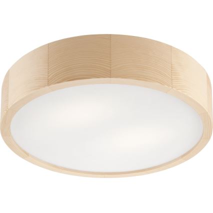 Koupelnové stropní svítidlo NATURAL 3xE27/15W/230V IP54 borovice ø 37 cm