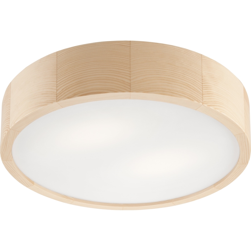 Koupelnové stropní svítidlo NATURAL 3xE27/15W/230V IP54 borovice ø 37 cm