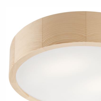 Koupelnové stropní svítidlo NATURAL 3xE27/15W/230V IP54 borovice ø 37 cm
