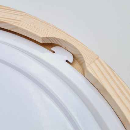 Koupelnové stropní svítidlo NATURAL 3xE27/15W/230V IP54 borovice ø 37 cm