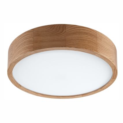 Koupelnové stropní svítidlo OAK 3xE27/15W/230V dub ø 37 cm IP54