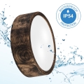 Koupelnové stropní svítidlo OAK SMOKY 2xE27/15W/230V IP54 ø 27,5 cm dub/hnědá