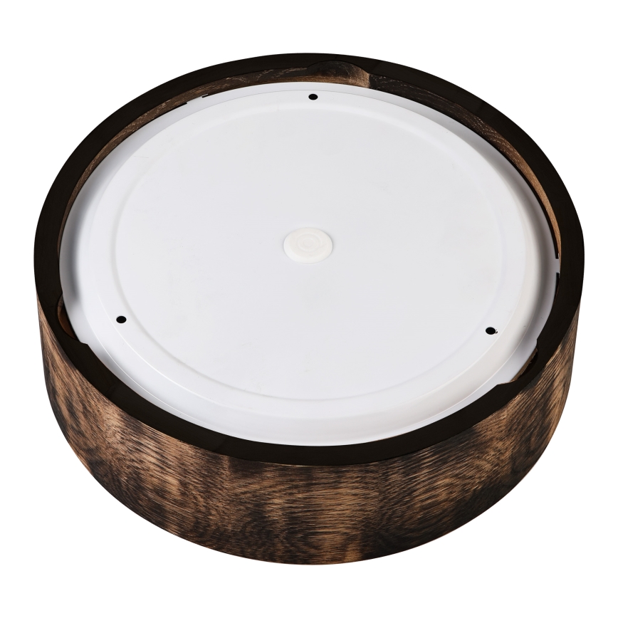 Koupelnové stropní svítidlo OAK SMOKY 2xE27/15W/230V IP54 ø 27,5 cm dub/hnědá