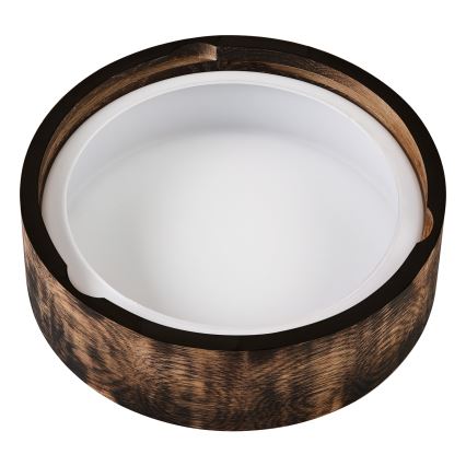 Koupelnové stropní svítidlo OAK SMOKY 2xE27/15W/230V IP54 ø 27,5 cm dub/hnědá