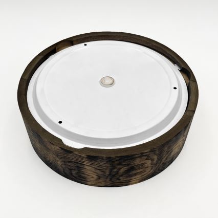 Koupelnové stropní svítidlo OAK SMOKY 2xE27/15W/230V IP54 ø 27,5 cm dub/hnědá