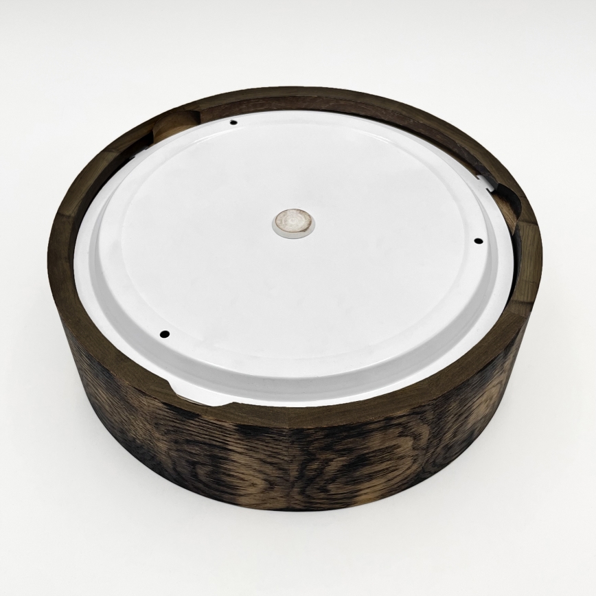 Koupelnové stropní svítidlo OAK SMOKY 2xE27/15W/230V IP54 ø 27,5 cm dub/hnědá
