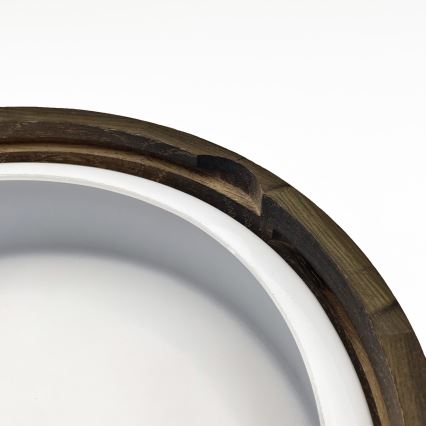 Koupelnové stropní svítidlo OAK SMOKY 2xE27/15W/230V IP54 ø 27,5 cm dub/hnědá