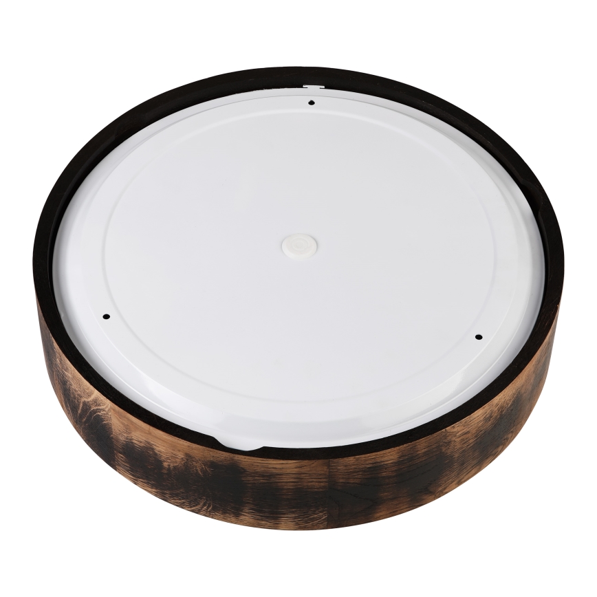 Koupelnové stropní svítidlo OAK SMOKY 3xE27/15W/230V IP54 ø 37,5 cm dub/hnědá