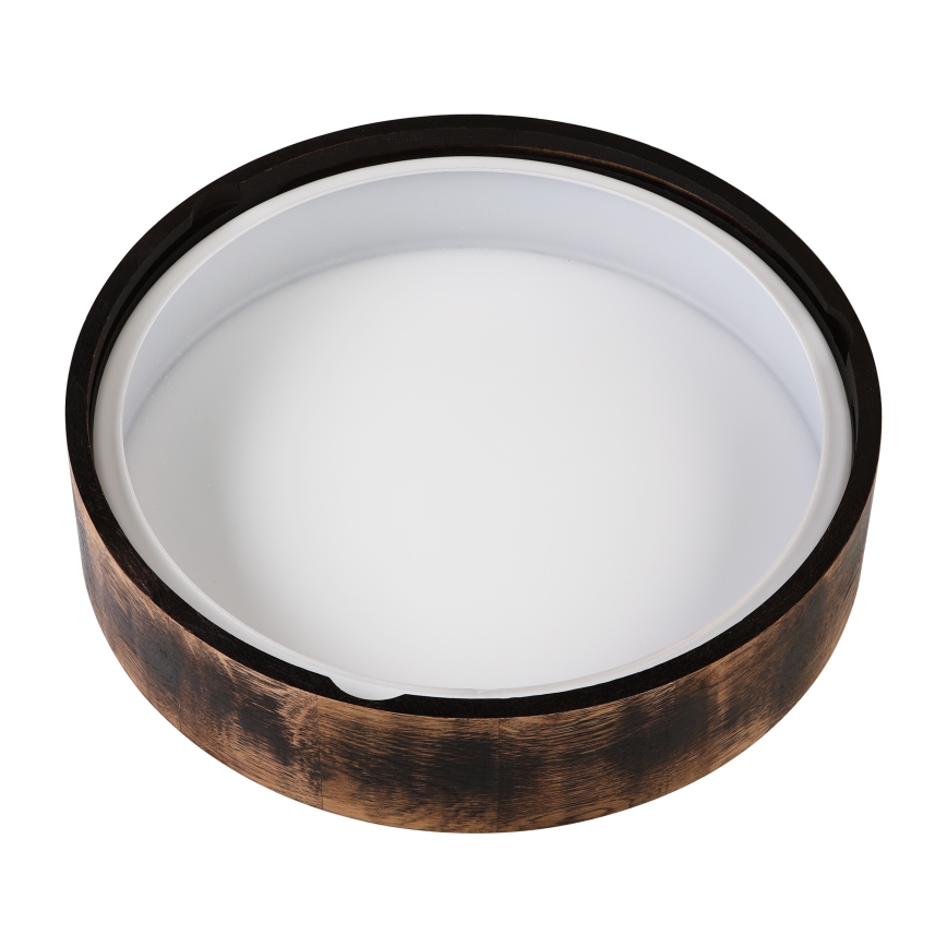 Koupelnové stropní svítidlo OAK SMOKY 3xE27/15W/230V IP54 ø 37,5 cm dub/hnědá