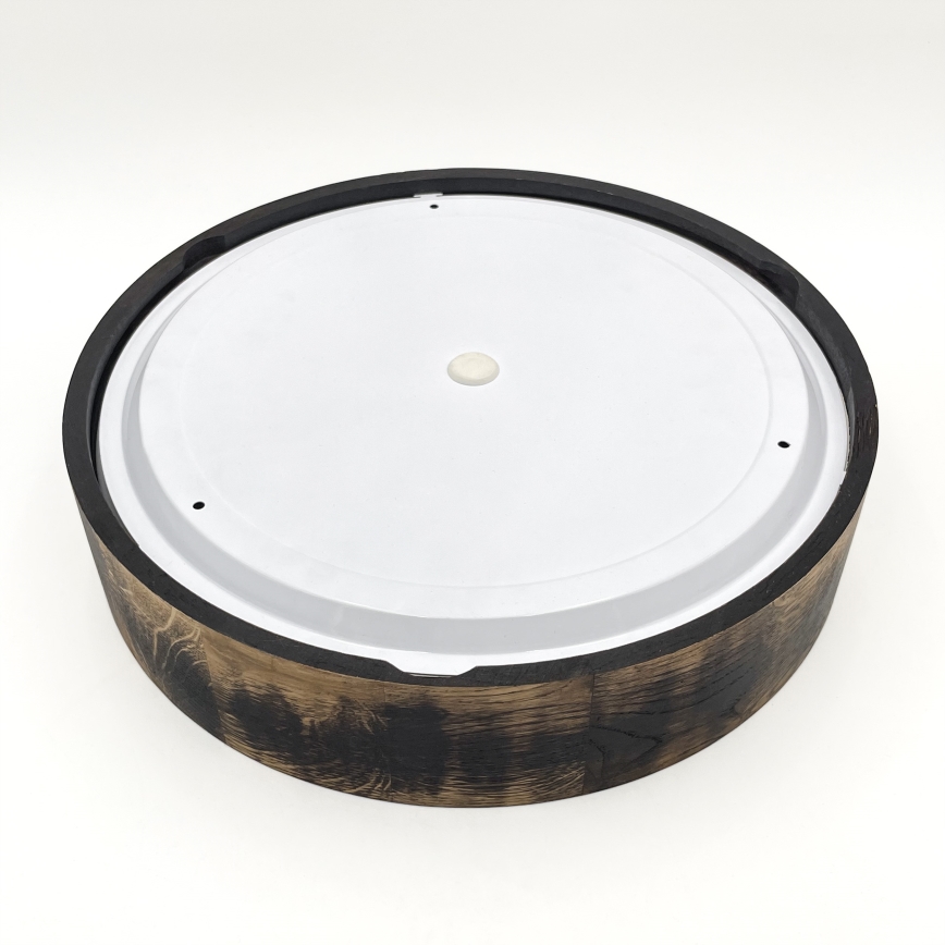 Koupelnové stropní svítidlo OAK SMOKY 3xE27/15W/230V IP54 ø 37,5 cm dub/hnědá