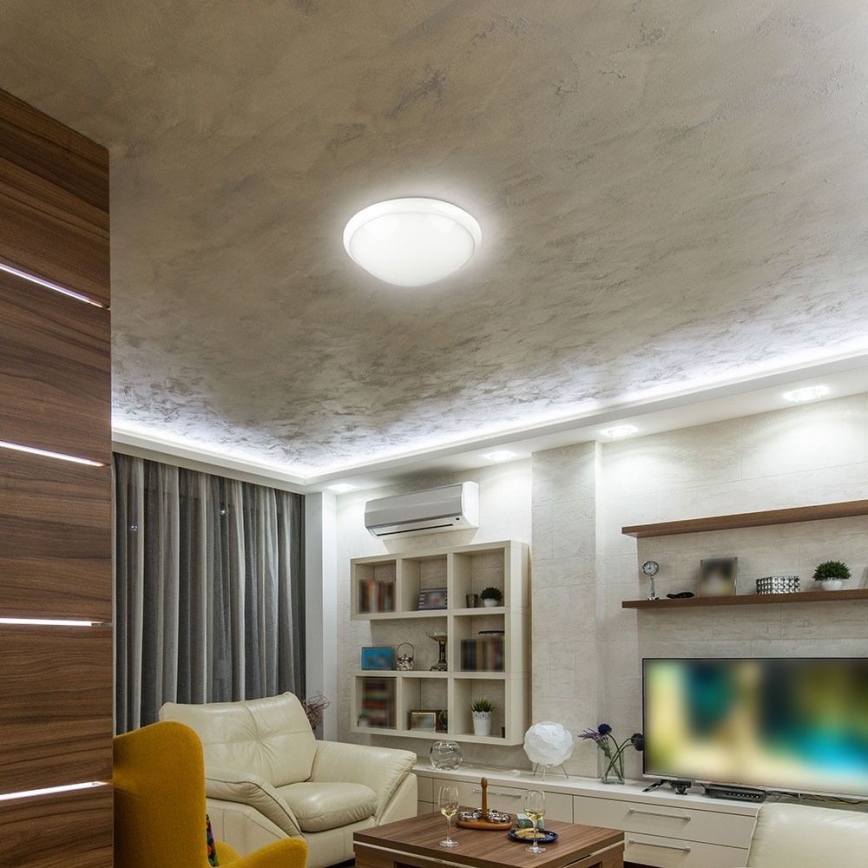 Koupelnové stropní svítidlo se senzorem 1xE27/60W/230V IP44 ø 29,6 cm