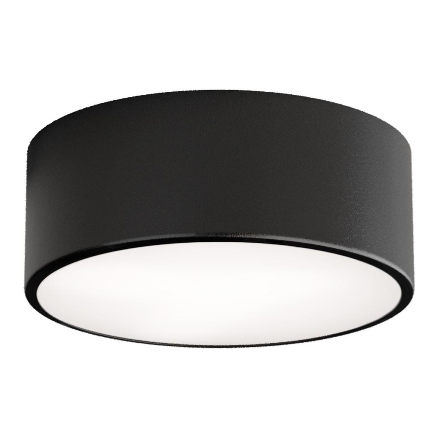 Koupelnové stropní svítidlo se senzorem CLEO 1xE27/24W/230V pr. 20 cm IP54 černá