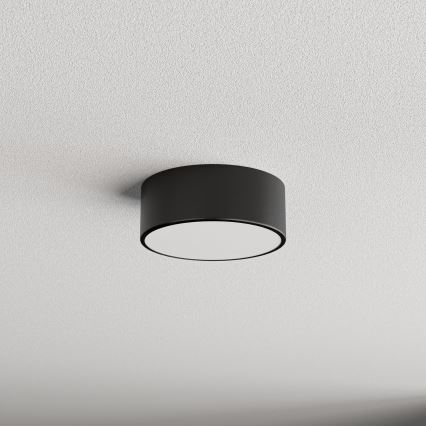 Koupelnové stropní svítidlo se senzorem CLEO 1xE27/24W/230V pr. 20 cm IP54 černá