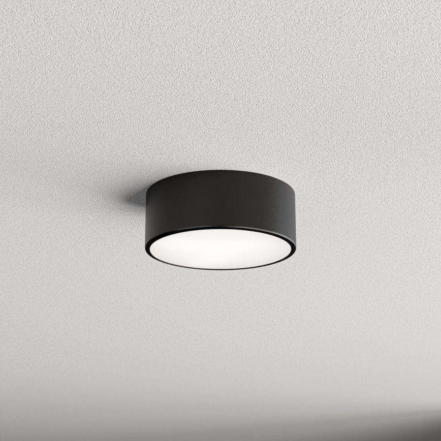 Koupelnové stropní svítidlo se senzorem CLEO 1xE27/24W/230V pr. 20 cm IP54 černá