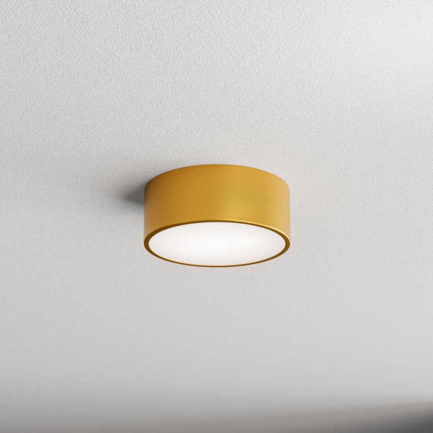 Koupelnové stropní svítidlo se senzorem CLEO 1xE27/24W/230V pr. 20 cm IP54 zlatá