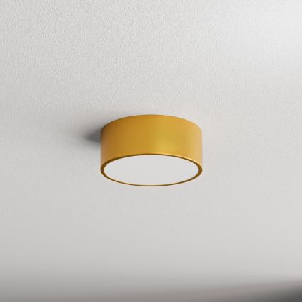 Koupelnové stropní svítidlo se senzorem CLEO 1xE27/24W/230V pr. 20 cm IP54 zlatá