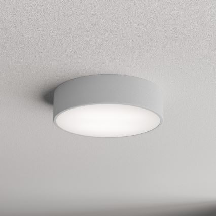 Koupelnové stropní svítidlo se senzorem CLEO 2xE27/24W/230V pr. 30 cm šedá IP54
